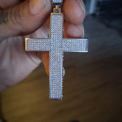 2.5 Inch Moissanite Cross 