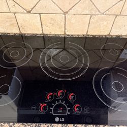 LG 36-Inch Electric Radiant Cooktop (Model LCE3610SB) - Perfect Working Order