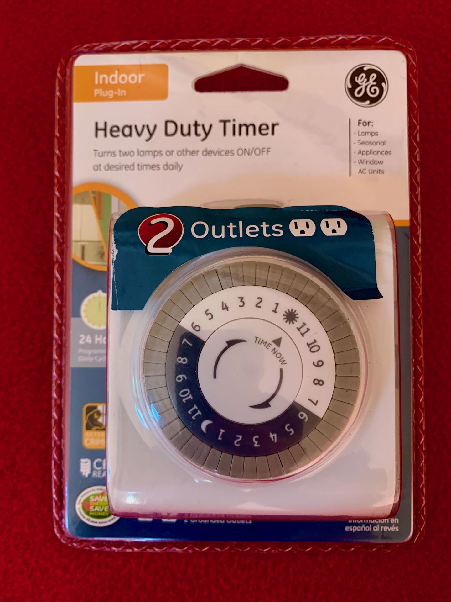 Two brand new GE heavy duty timers; each control 2 appliances