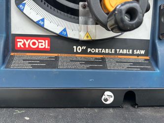 Ryobi 10” table saw