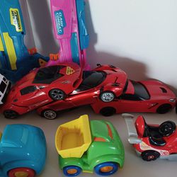 Toys of Kids. Cars Helicopters and More