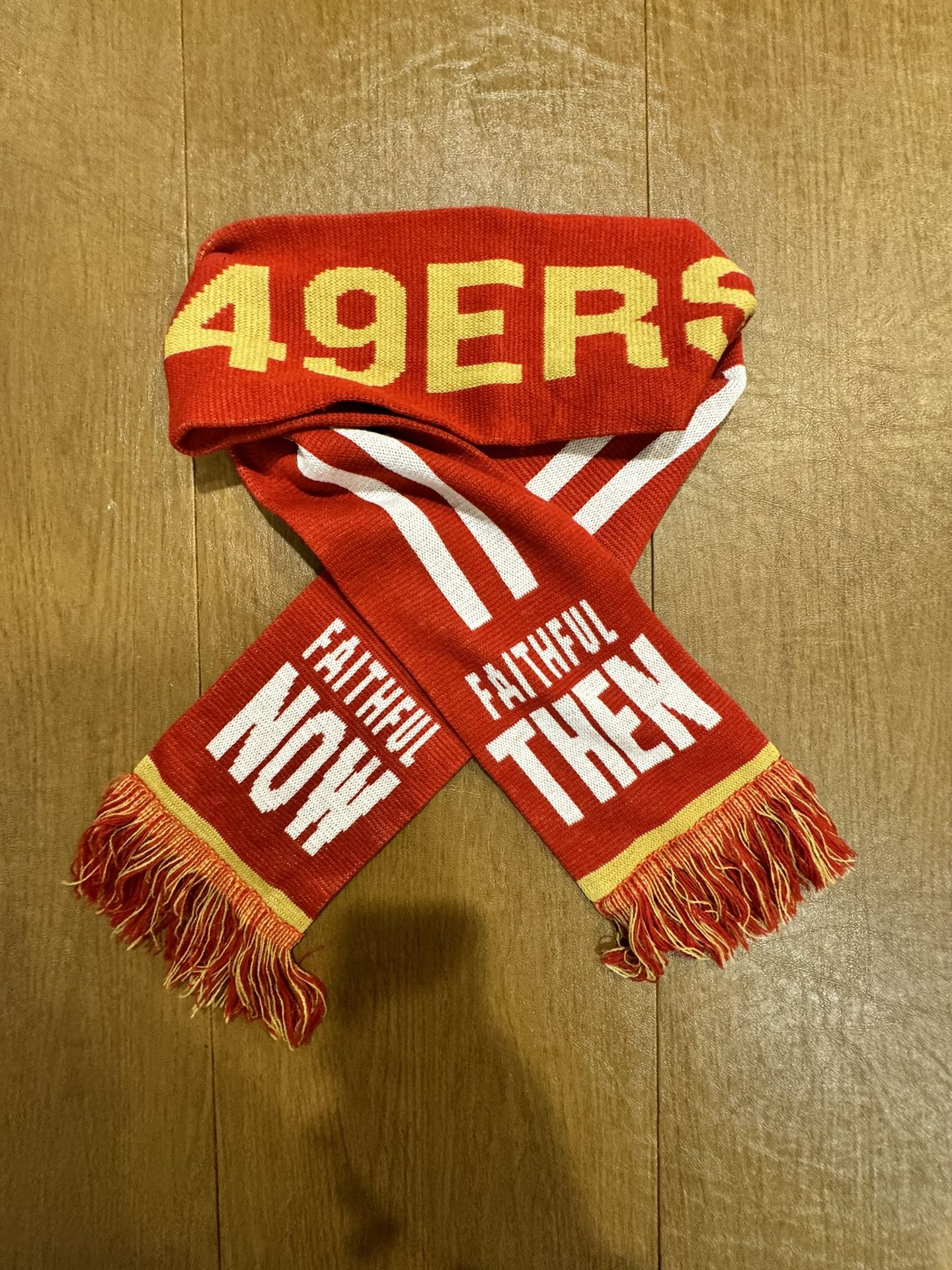 San Francisco 49ERS NFL Scarf Women's Metallic by Forever Collectibles Red Gold