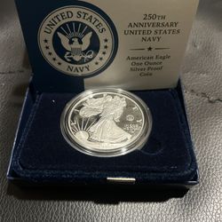 250th Anniversary US Navy American Eagle Silver Coin