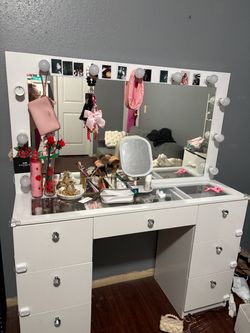 White vanity