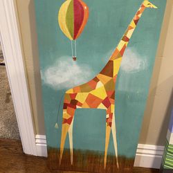 Oopsy Daisy Nursery Canvas Art - Giraffe