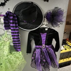 Little Girl Costumes - Cute Witch And Tinkerbell