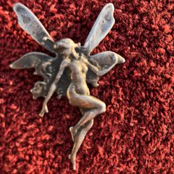 Vintage Sterling Silver Fairy Necklace