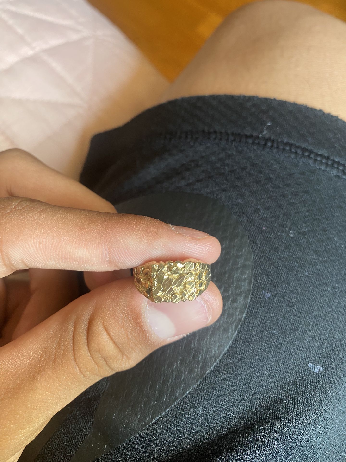 gold nugget ring 