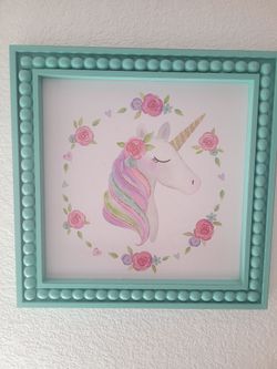Unicorn wall art/ picture frame