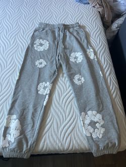 Denim Tears Cotton Wreath Sweatpants Gray
