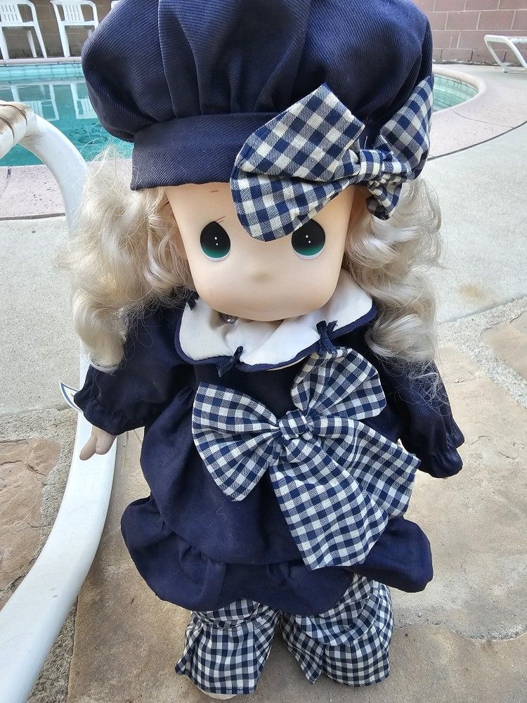 🔥 Vintage, Precious Moments 1996 "Grandma's Little Sweetie" Doll 16" Brand New Old Stock. Grandma's House. Collectors!