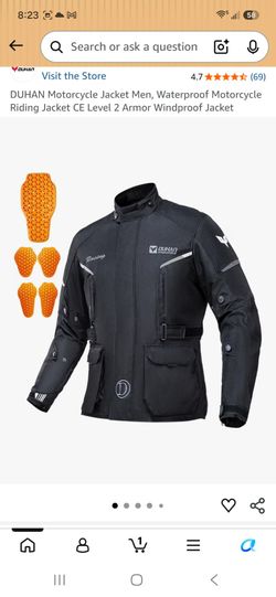 Mens motorcycle jacket, size 2XL, brand new