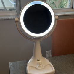 Zadro Double-Sided Flourescent Lighted Makeup Mirror