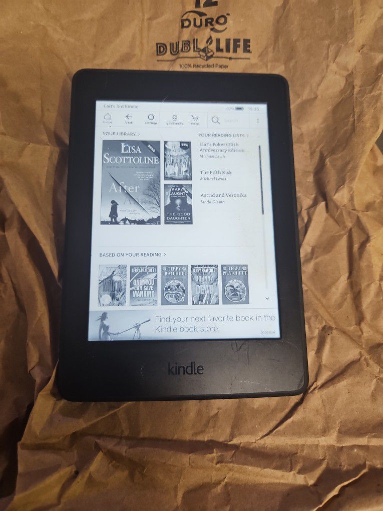 Amazon Kindle Paperwhite G090 4gb w Charger