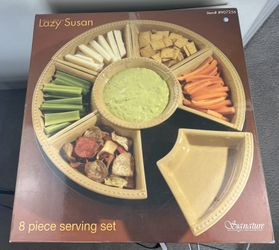 NEW IN BOX Lazy Susan 8 Piece Serving Set 
