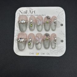 Press On Nails Size S Reusable Handmade