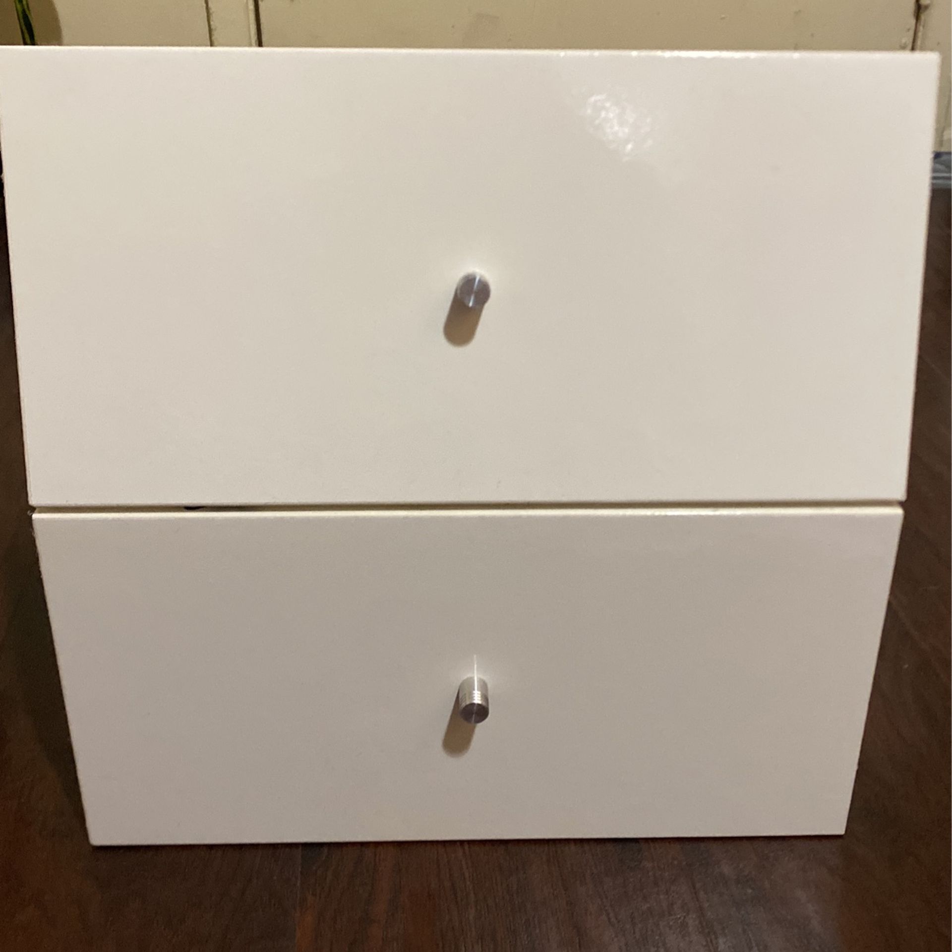 2 WHITE INSERT DRAWERS IKEA