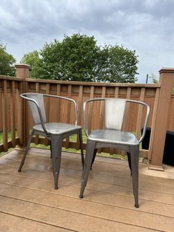 Two Metal Chairs