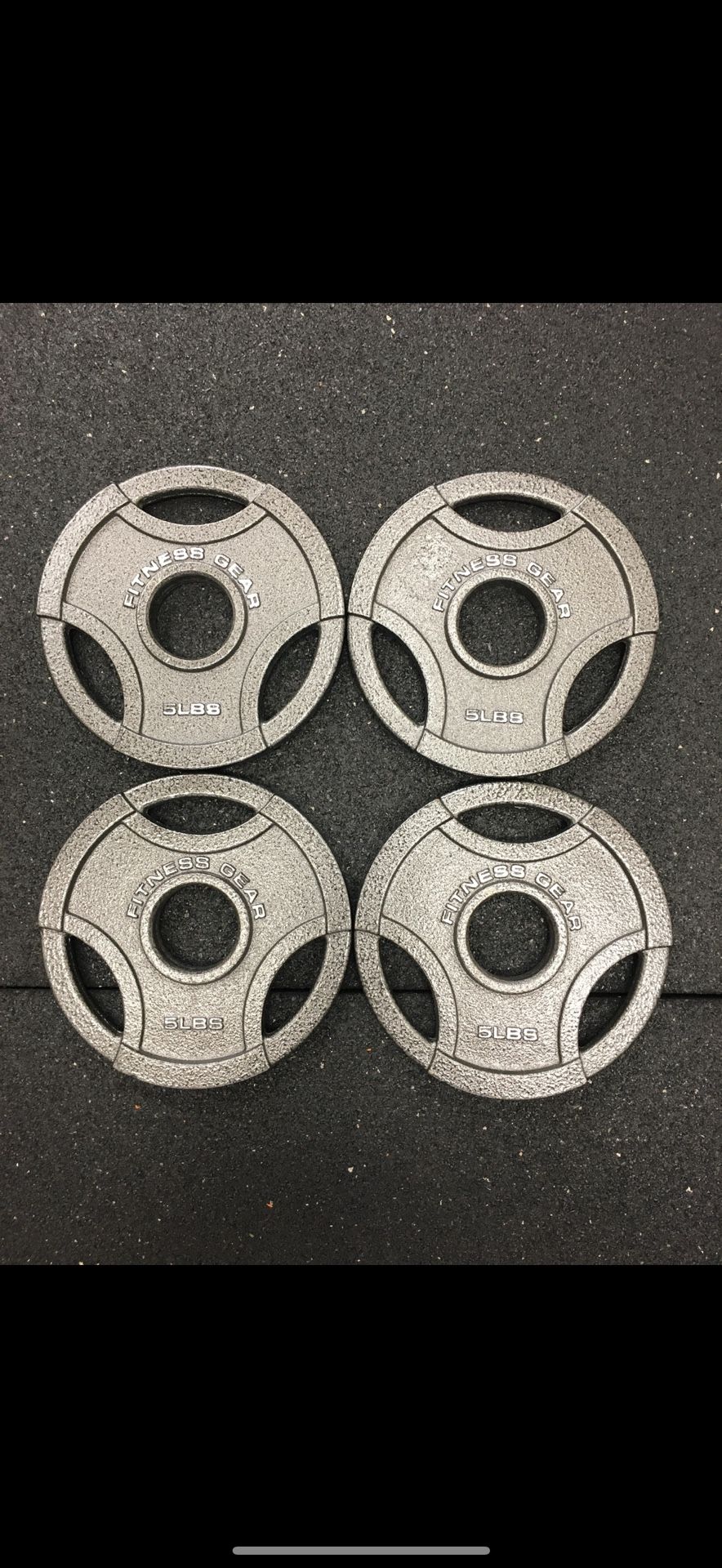 * Fitness Gear Olympic Weight Plates (5#x2=$10)