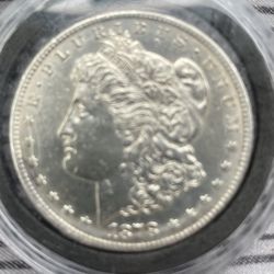 1878 S Morgan Silver Dollar 7/8 Feather
