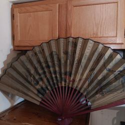 Vintage Chinese Fan 39" Wide