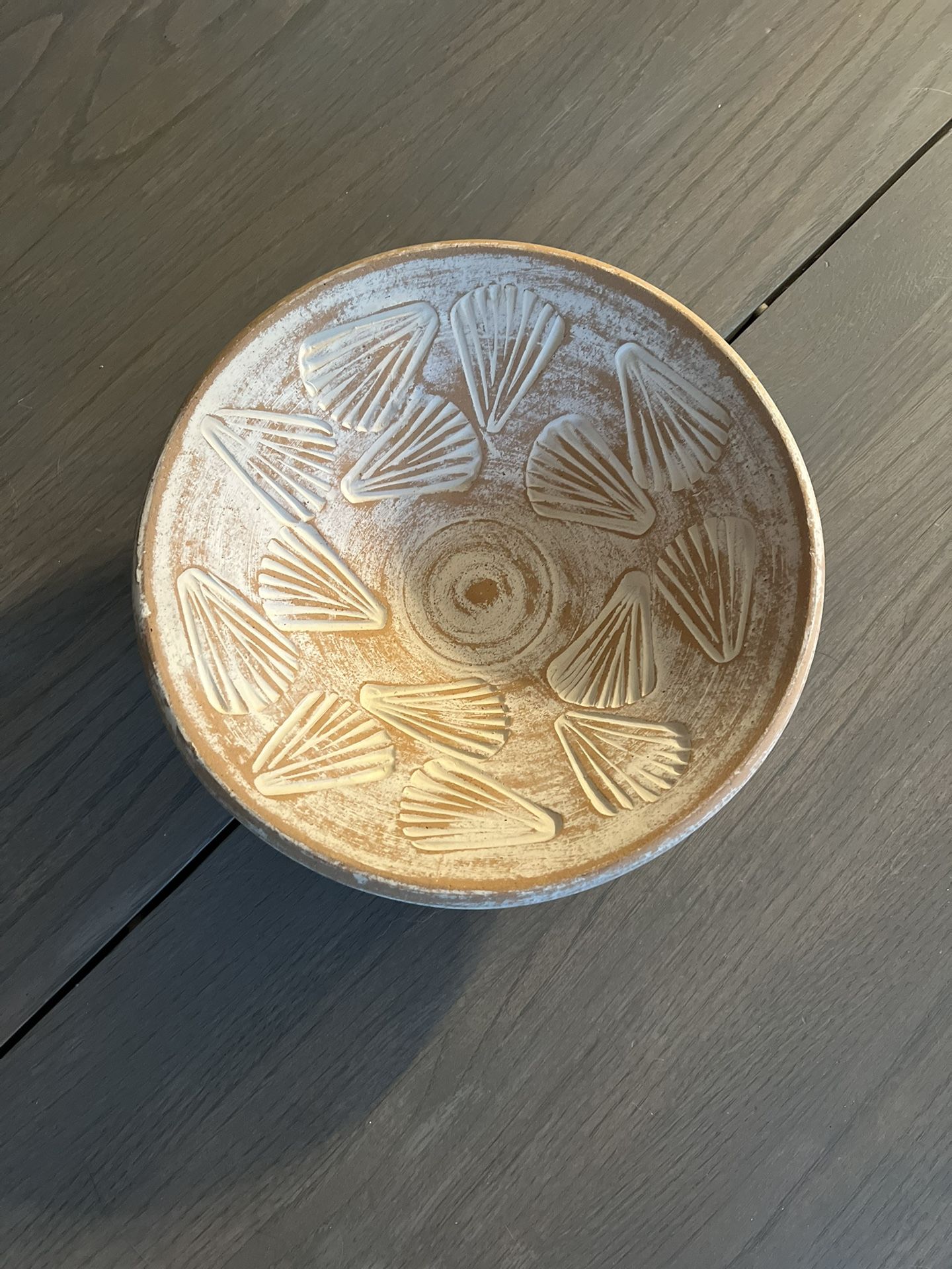 Terracotta Shell Bowl