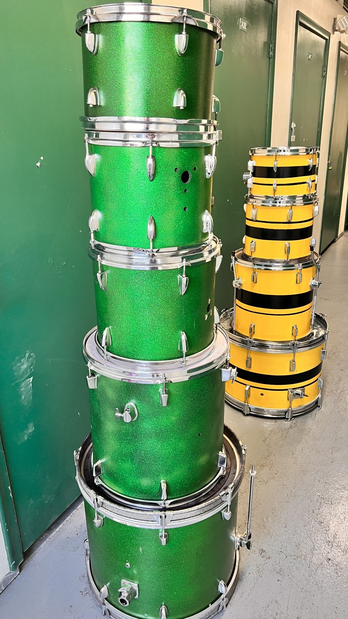 Green Sparkle Custom Drum Kit - Last Day Sale!