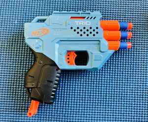  NERF Elite 2.0 Trio SD-3 Blaster - Includes 6 Official Darts -  3-Barrel Blasting - Tactical Rail for Customizing Capability : Toys & Games