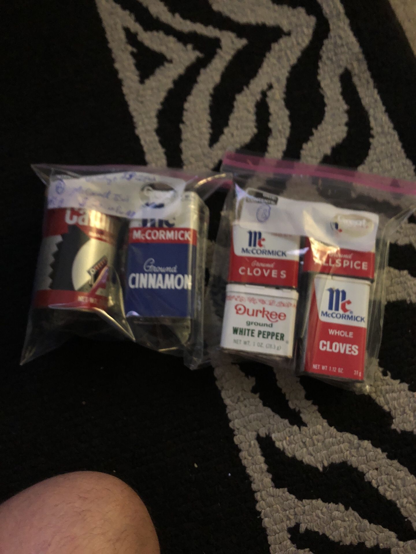 Vintage McCormick spice tins with content still in each tin!