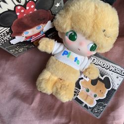Authentic POPMART Dimoo World X Disney Vinyl Keychain Plush