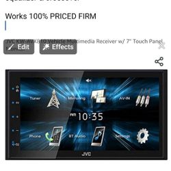 Bluetooth Double Din Touch Screen Radio