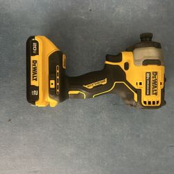 DEWALT Atomic 20V Max Lithium-Ion Brushless Cordless Compact 1/4 in. Impact Driver Kit with 2.0Ah Battery and Charger