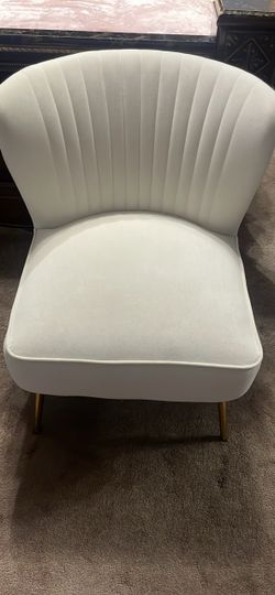 Off White/Cream Accent Chair