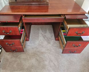 Solid wooden office deck