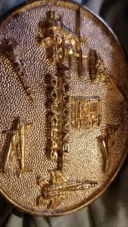 Solid Brass Mc Donnell Douglas Belt Buckle