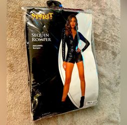 Spirit Halloween Sequined Romper-s-XL