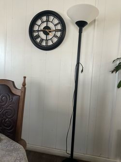 Black Torchiere Floor Lamp