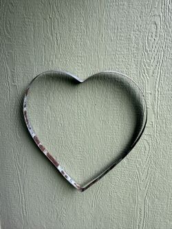 Large Metal Hearts Made From Wine Barrel Bands