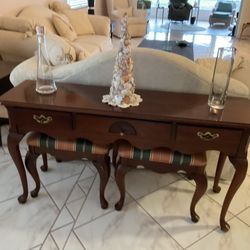 Buffet And Two Stools