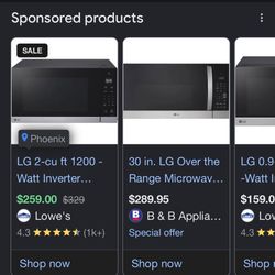 LG microwave Oven