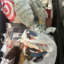Giant Bin of Baby Boy Clothes