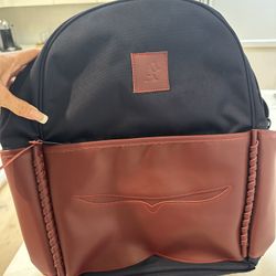 Leather & Canvas Backpack 