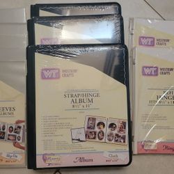 6 new scrapbooks with extra pages and protectors 