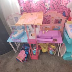 Little Girls Barbie House