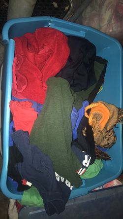 2 totes of boys clothes 10-12