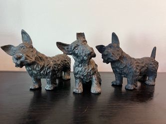 1920s Cast Iron Scottie Dogs Antique Vintage