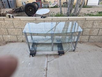 Used Glass TV Stand Table