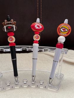 Kansas City Chiefs Beaded Pens