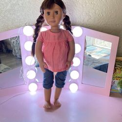 Our Generation 18" Inch Reese Doll Brunette with Brown Eyes.