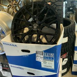 Rohana RFX10 Black 20x10 19x9.5 5x114 